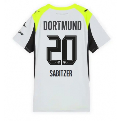 Billige Fotballdrakt Borussia Dortmund Marcel Sabitzer #20 Replika Bortedrakt Dame 2025-26 Kortermet Billige Fotballdrakt Borussia Dortmund Marcel Sabitzer #20 Replika Bortedrakt Dame 2025-26 Kortermet